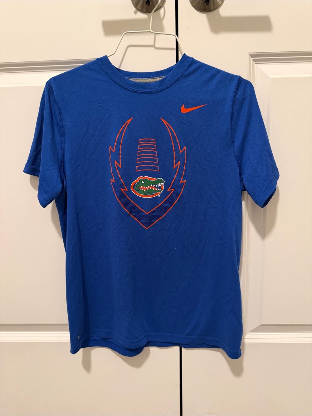 Nike Blue Florida Gators Graphic Tee with Orange Accents